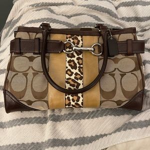 Authentic Coach Hamptons Signature Carryall Bag F13072